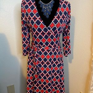 Faux wrap dress